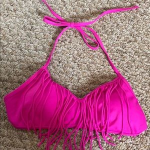 LA Hearts pink bikini top